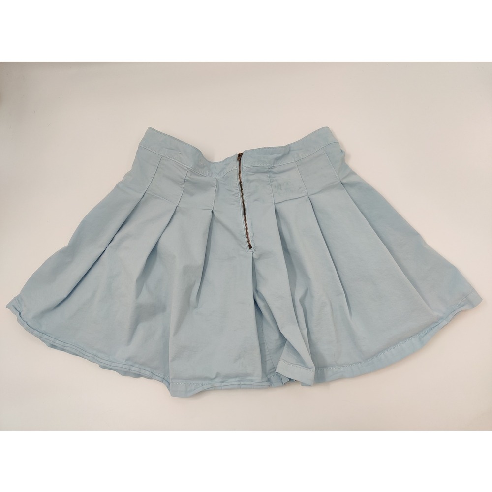 American Eagle Outfitters Pleated A-Line Women's Skirt Light Blue Size 12 - Picture 2 of 8